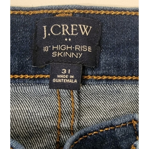 J. Crew 10" High Rise Skinny Jeans size 31 - Picture 9 of 11